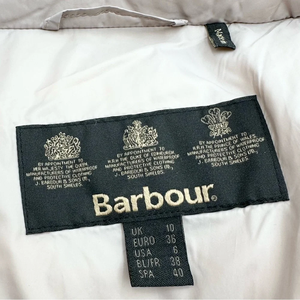 Barbour Shaw Quilted Puffer Jacket Hooded Lightweight Coat - Picture 7 of 15